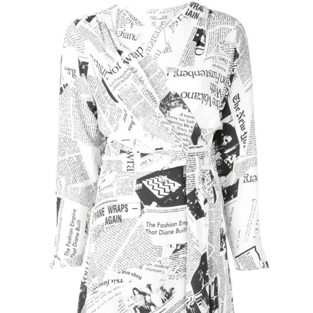 Diane Von Furstenberg Wrap Dress XS NWT